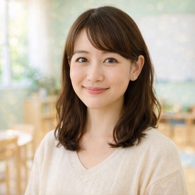 講師青木真理の笑顔のポートレート